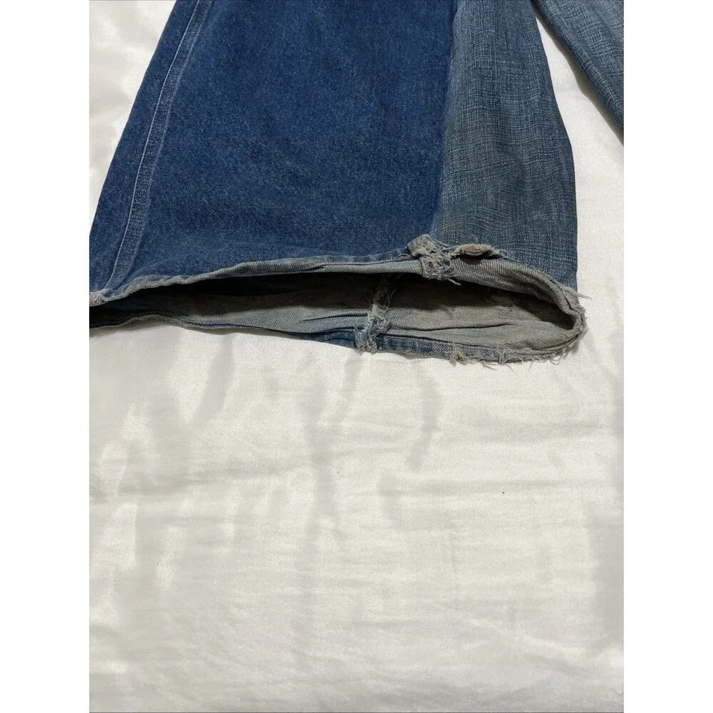 Carhartt Reworked Jeans Split Panel Two Tone Denim Custom Streetwear Thrashed